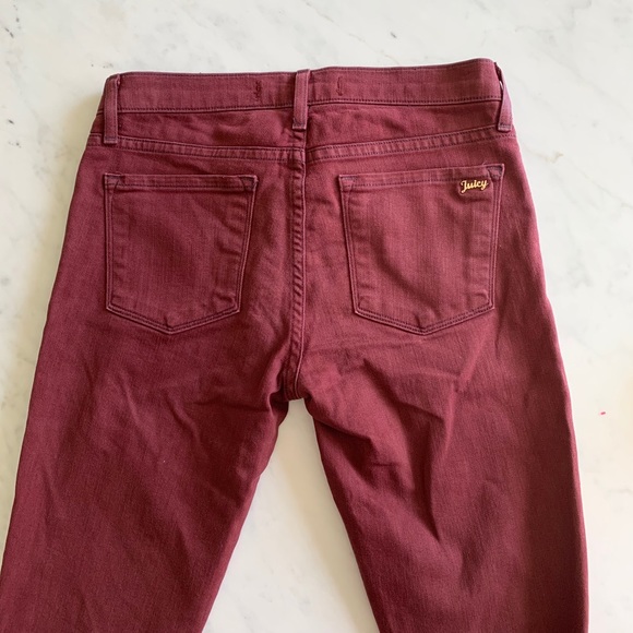 Juicy Couture Maroon Jeans - Picture 6 of 7